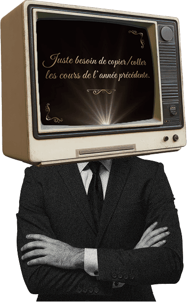 Juste besoin de copier/coller les cours de l'année précédente.