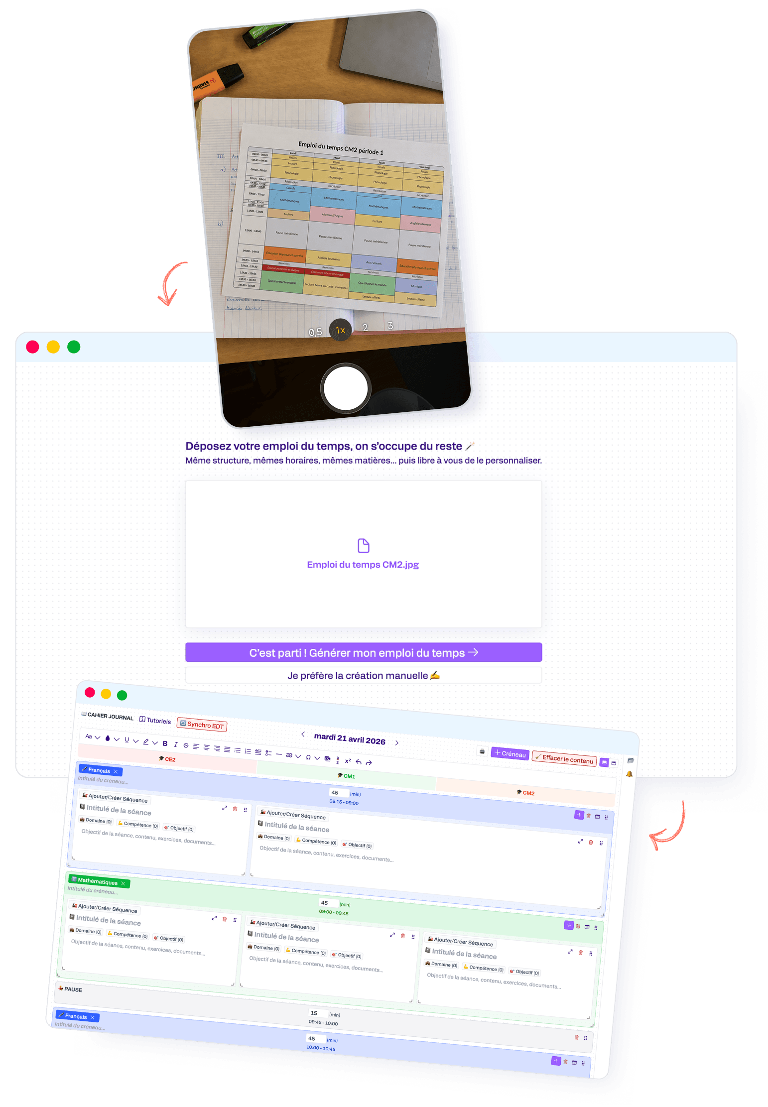 De la photo de votre emploi du temps à votre cahier journal généré automatiquement