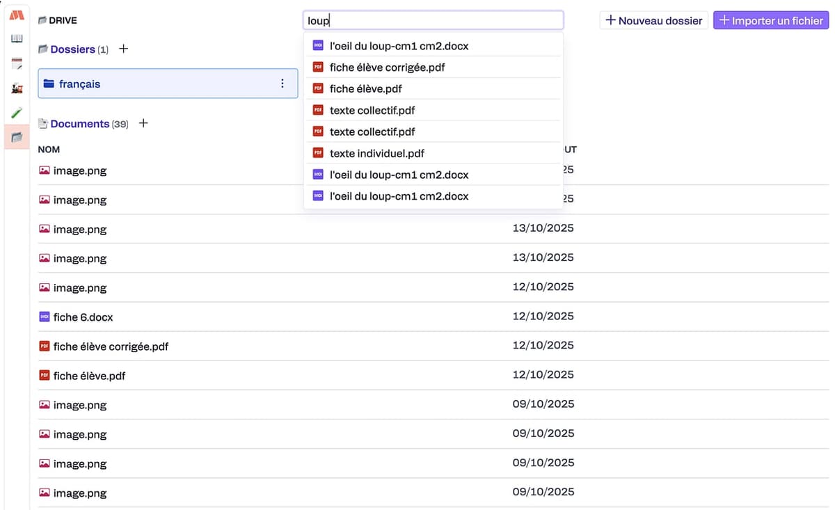 STOCKAGE AUTOMATIQUE