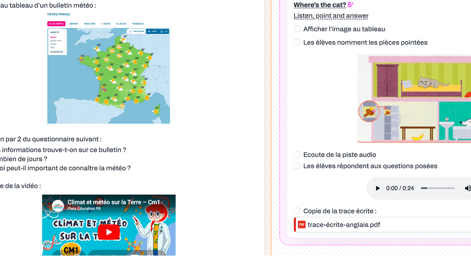 Dépôt de documents dans une séance du cahier journal