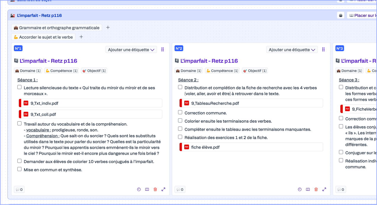Glisser-déposer de documents dans une séquence