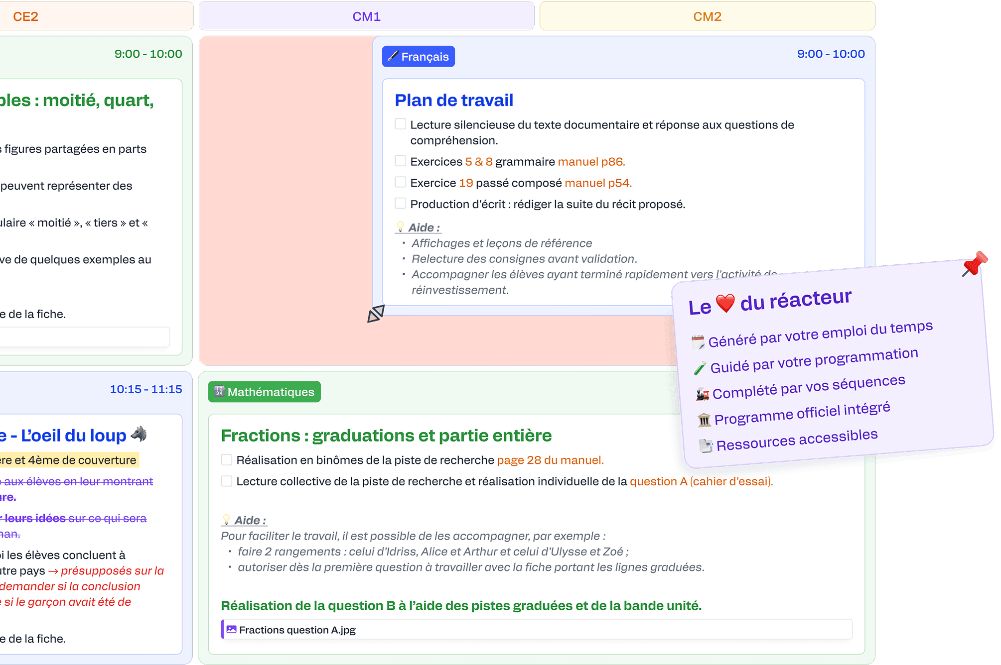 Aperçu du cahier journal Maximômes avec le cœur du réacteur